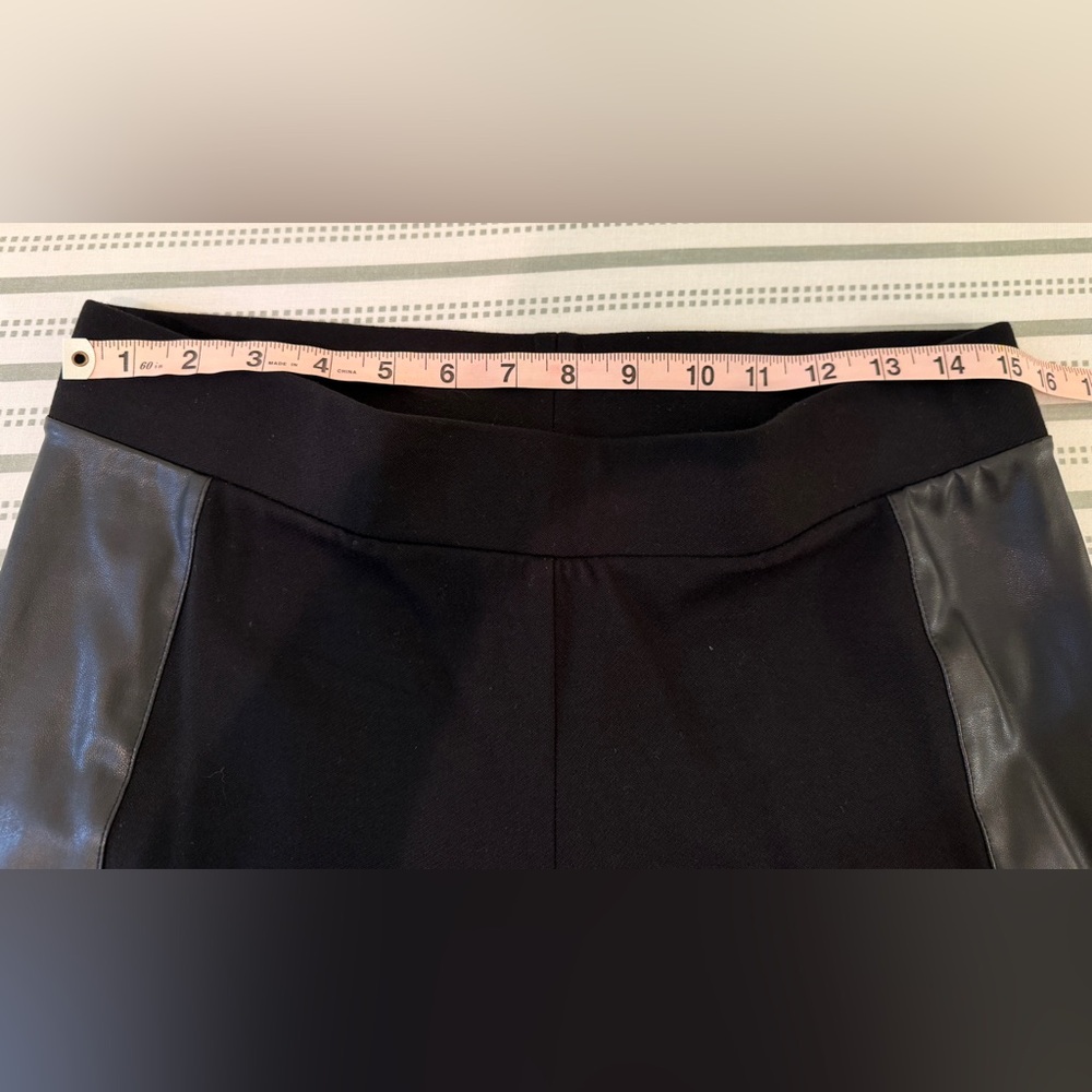 CAbi Black Faux Leather Panel Pants - Picture 9 of 12